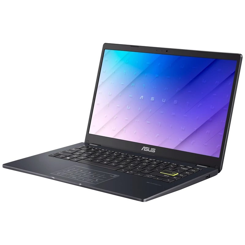 لپتاپ ایسوس مدل Vivobook Go 14 E410KA-PM464 با پردازنده Pentium Silver N6000، رم DDR4 4GB با فرکانس 3200MHz، حافظه داخلی eMMC با ظرفیت 64GB، نمایشگر 14 اینچ TN با وضوح HD، دارای نامبرپد دیجیتال و سیستمعامل Windows 11