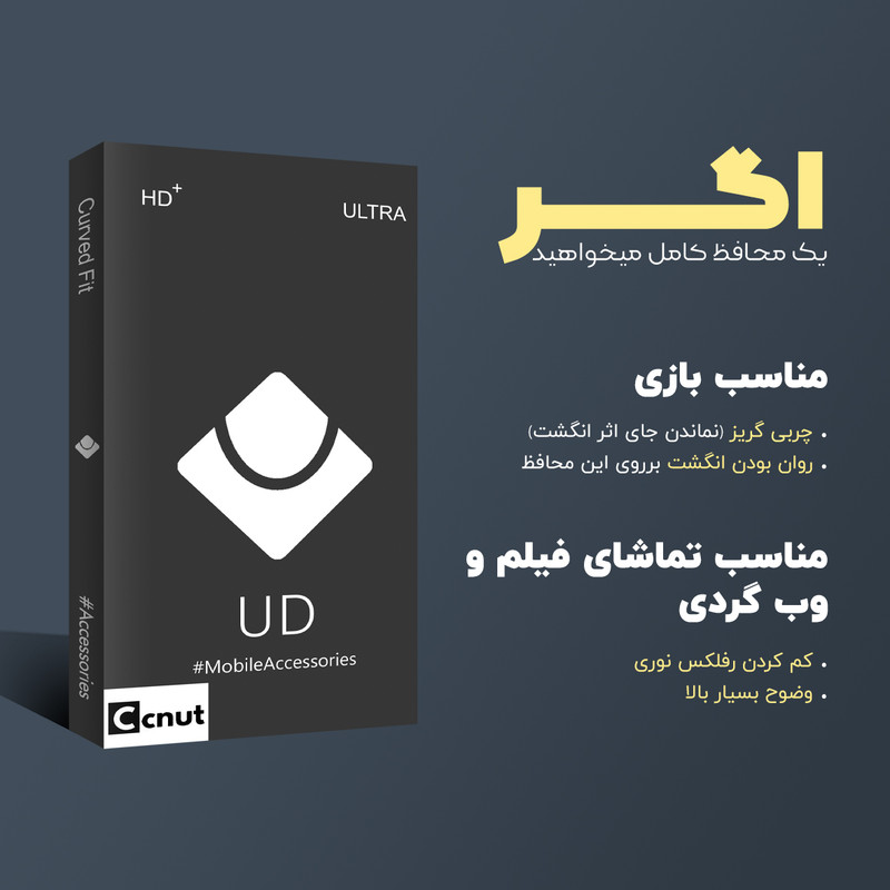 محافظ صفحه نمایش حریم شخصی کوکونات مدل UDB مناسب برای گوشی موبایل اپل iPhone XS Max