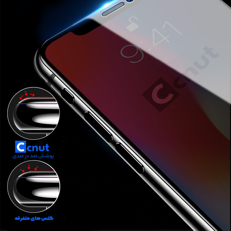 محافظ صفحه نمایش حریم شخصی کوکونات مدل UDB مناسب برای گوشی موبایل اپل iPhone XS Max