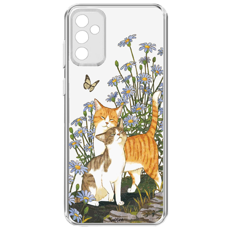 کاور طرح گربه و پروانه مناسب برای گوشی موبایل سامسونگ Galaxy A14