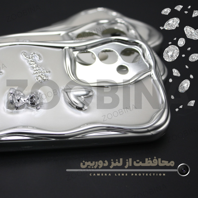 کاور زوبینا مدل نقره مناسب برای گوشی موبایل سامسونگ Galaxy A34