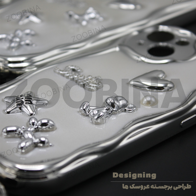 کاور زوبینا مدل نقره مناسب برای گوشی موبایل سامسونگ Galaxy A55