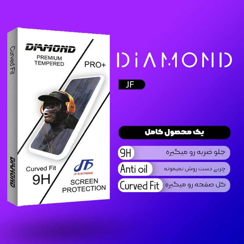 محافظ صفحه نمایش سرامیکی جی اف مدل Diamond مناسب برای گوشی موبایل شیائومی Redmi Note 12 4G