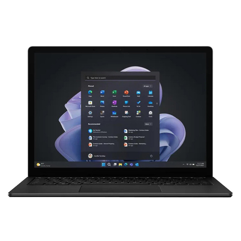 لپتاپ مایکروسافت مدل Surface Laptop 5 با پردازنده Core i7، رم LPDDRX5 16GB، حافظه SSD با ظرفیت 512GB، نمایشگر لمسی 13.5 اینچ PixelSense، دارای نور پسزمینه کیبورد، سیستمعامل Windows 11