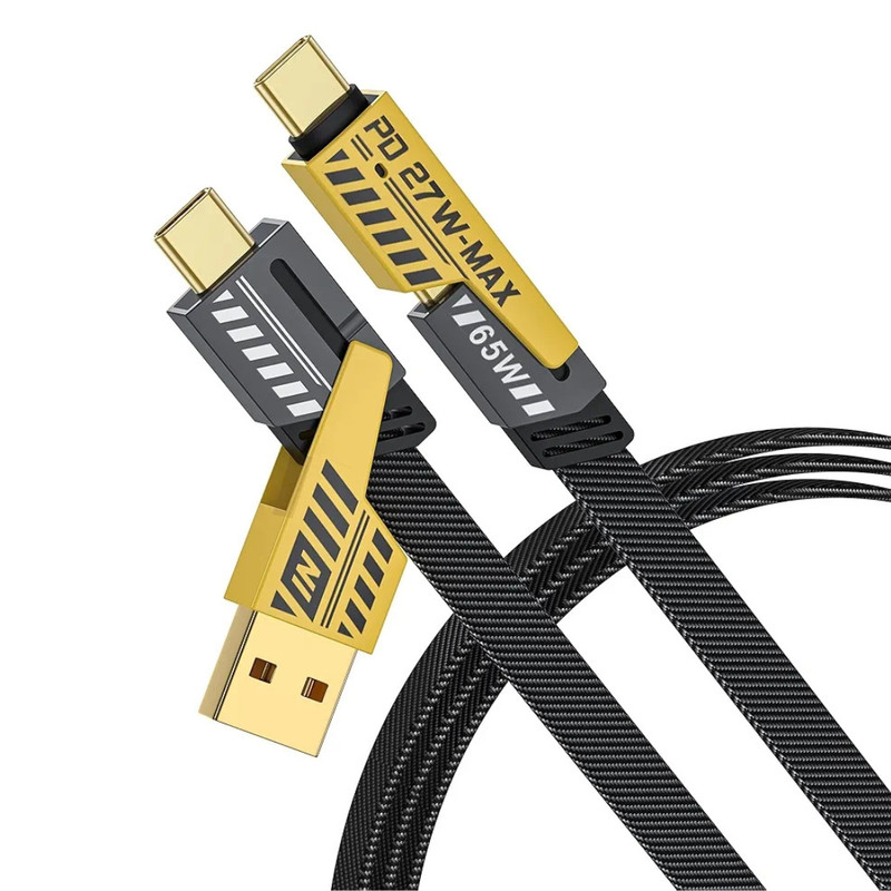 کابل تبدیل USB/USB-C به لایتنینگ/USB-C میراجت مدل Jet-337 طول 1 متر