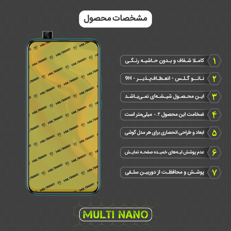 محافظ صفحه نمایش مولتی نانو مدل X-S1N مناسب برای گوشی موبایل هوآوی Y9 Prime 2019