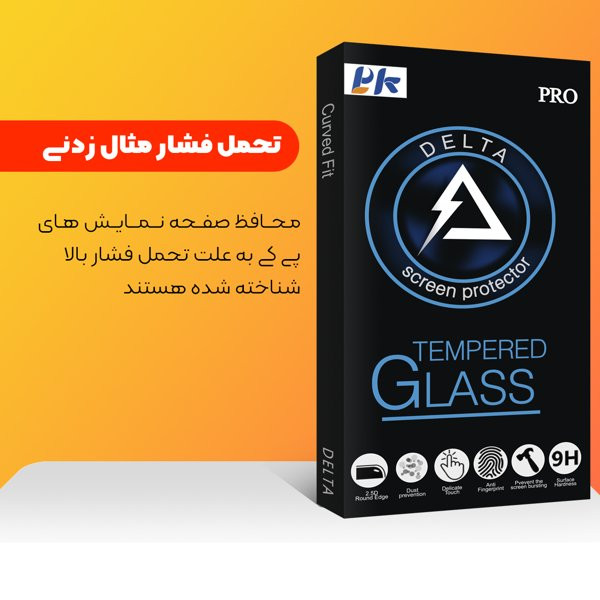 محافظ صفحه نمایش شیشه ای پی کی مدل Delta مناسب برای گوشی موبایل سامسونگ Galaxy A21s