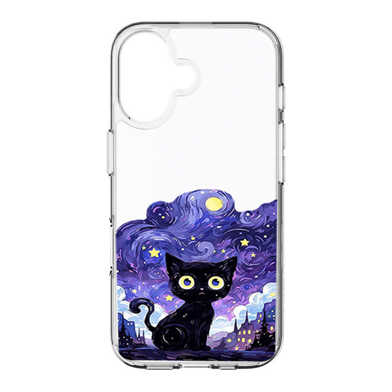 کاور طرح Purple Cat مناسب برای گوشی موبایل اپل IPhone 17
