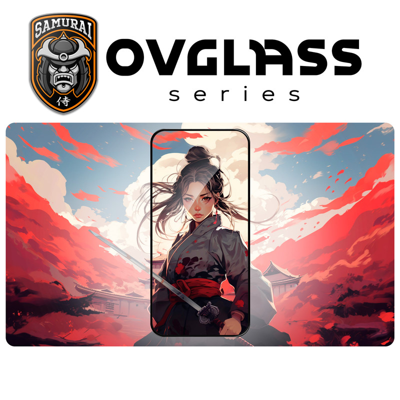 محافظ صفحه نمایش سامورایی مدل ovglass مناسب برای گوشی موبایل سامسونگ Galaxy S24 Ultra