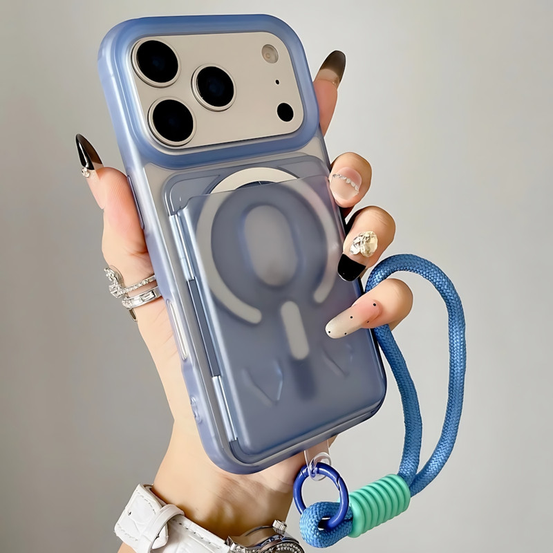 کاور مدل SpinStrap مناسب برای گوشی موبایل اپل iPhone 17 Pro به همراه بند و جاکارتی