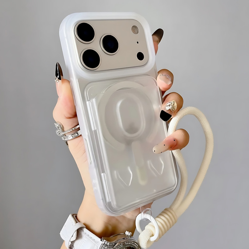 کاور مدل SpinStrap مناسب برای گوشی موبایل اپل iPhone 17 Pro به همراه بند و جاکارتی
