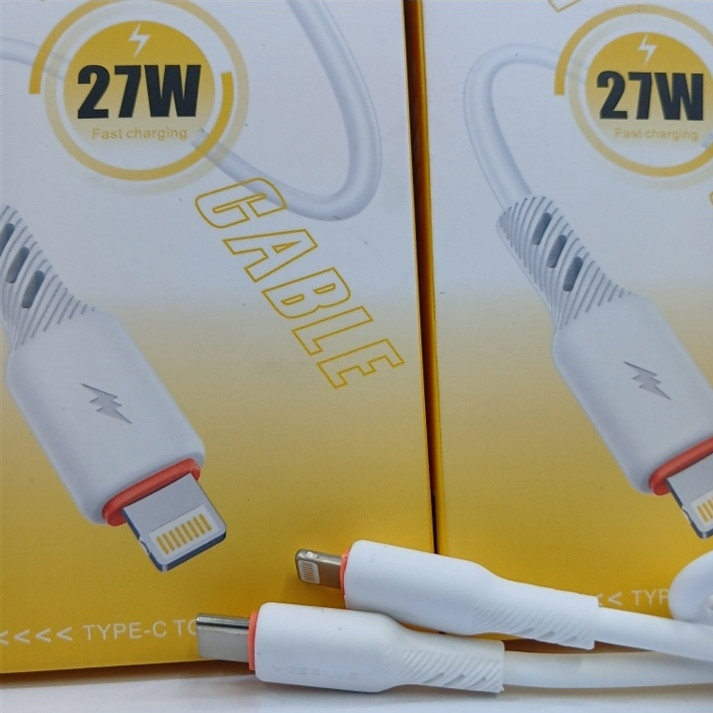 کابل تبدیل USB-C به لایتنینگ یس پلاس مدل FAST CHARGE 27W 13promax طول 1متر