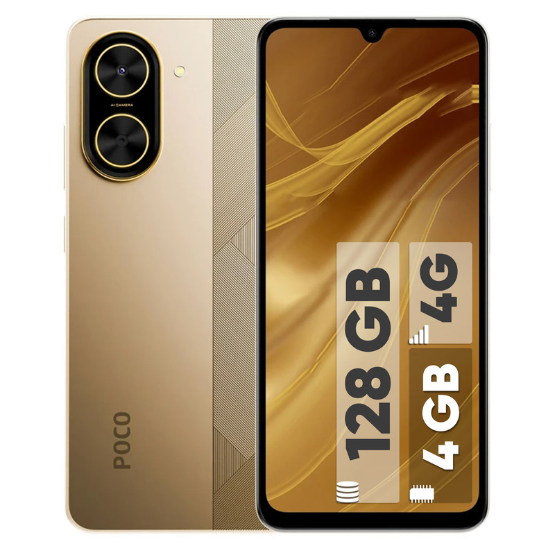 گوشی موبایل شیائومی مدل Poco C71 دو سیم کارت ظرفیت 128 گیگابایت و رم 4 گیگابایت - با ریجستر