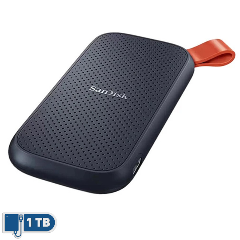اس اس دی اکسترنال سن دیسک مدل PORTABLE E30 ظرفیت 1 ترابایت رابط USB 3.2 Gen2