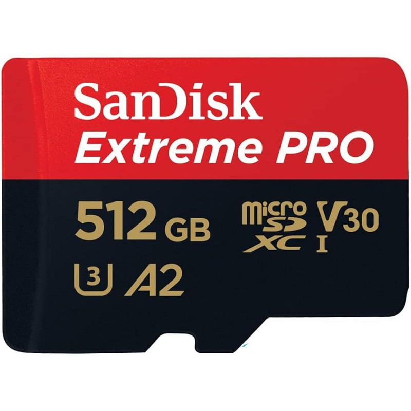 کارت حافظه SDSQXCU سن دیسک مدل Extreme Pro 4k استاندارد UHS-I سرعت 200MBps ظرفیت 512 گیگابایت