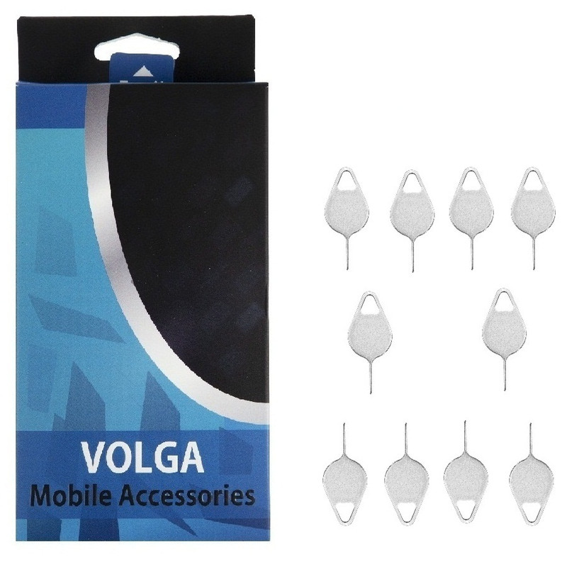 سوزن سیم کارت ولگا مدل SIM-V10 بسته 10 عددی