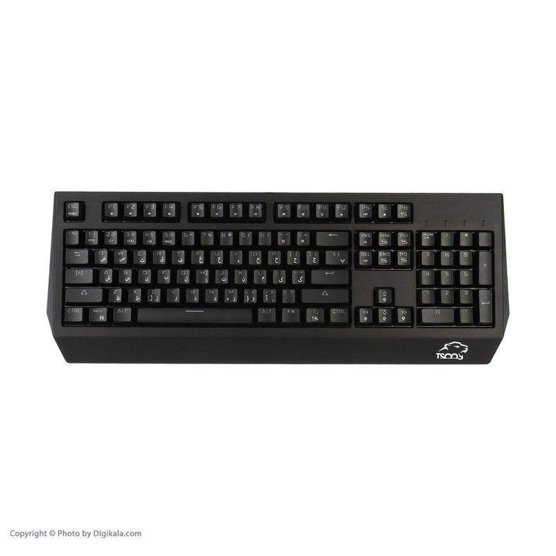 کیبورد مخصوص بازی تسکو مدل GK 8127، سوییچ مکانیکال قهوه ای، Full-Size، نورپردازی RGB