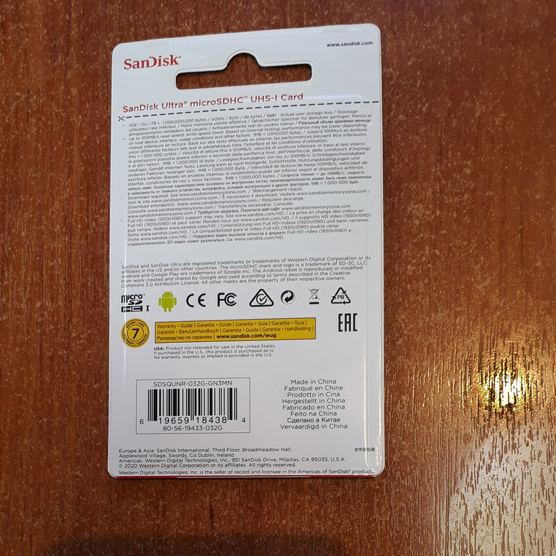 کارت حافظه microSDHC مدل Ultra کلاس 10 استاندارد UHS-I U1 سرعت 100MBps ظرفیت 32 گیگابایت