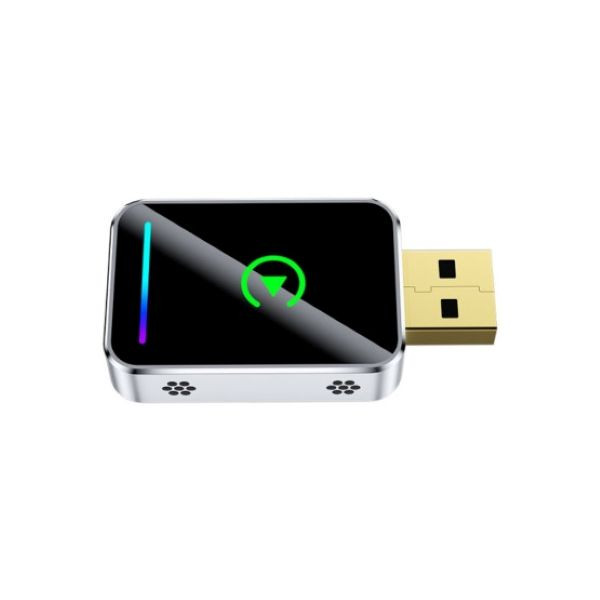 کارپلی و اندروید اتو مدل Wireless CarPlay/Android Auto Q1JS به همراه مبدل USB به USB-C