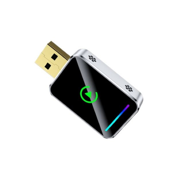 کارپلی و اندروید اتو مدل Wireless CarPlay/Android Auto Q1JS به همراه مبدل USB به USB-C